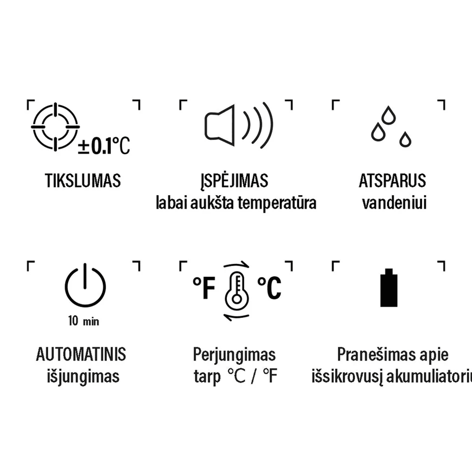 EVOLU Simple elektroninis termometras