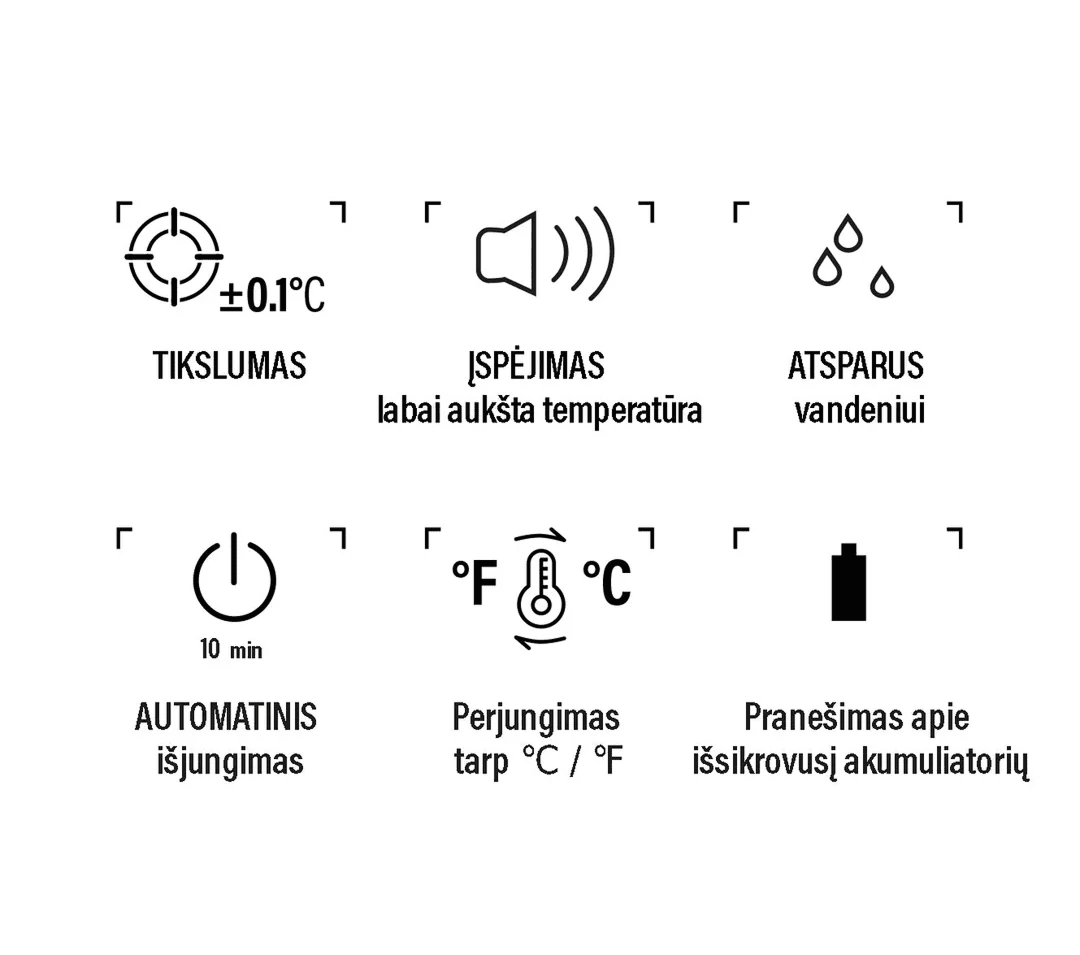 EVOLU Simple elektroninis termometras