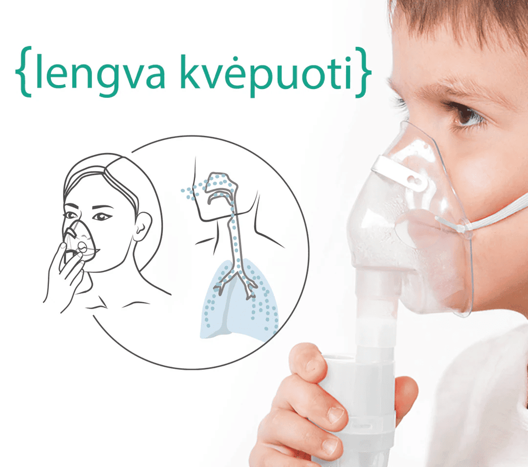 EVOLU kompresorinis inhaliatorius, 1 vnt.