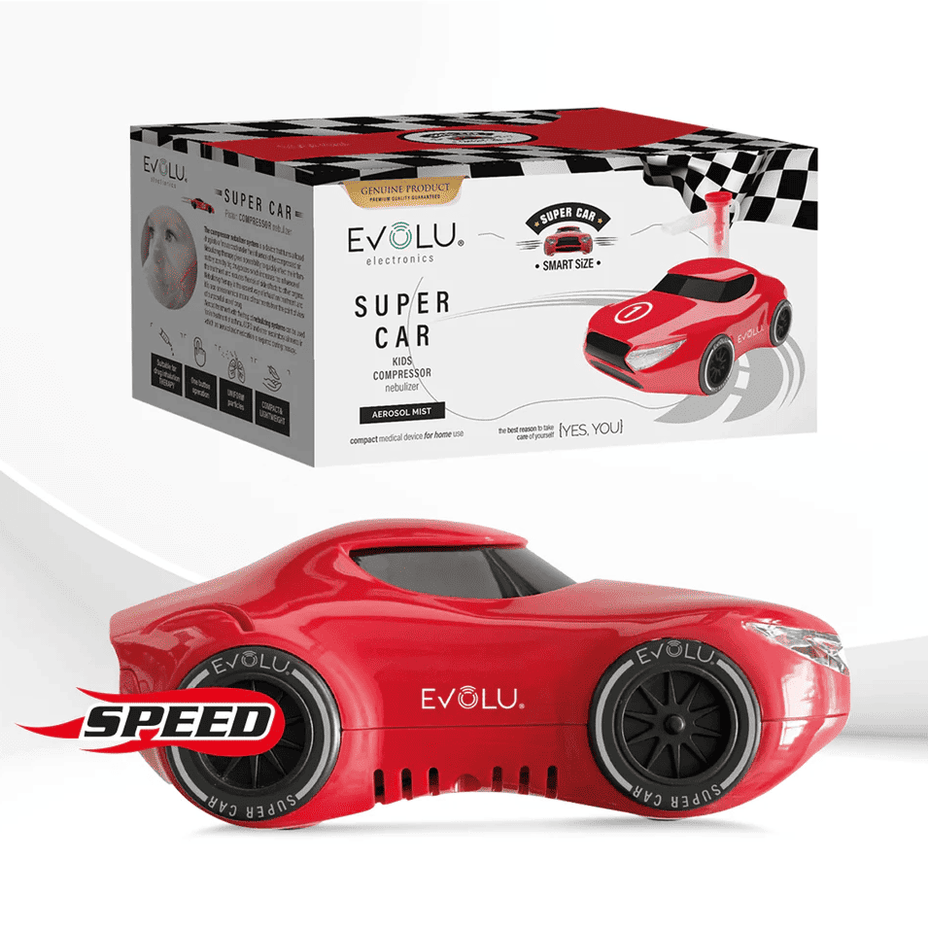 EVOLU kompresorinis inhaliatorius Super Car, 1vnt