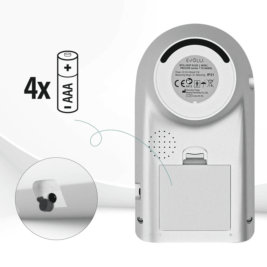 EVOLU kraujospūdžio matuoklis Intelligent Black edition, 1 vnt.