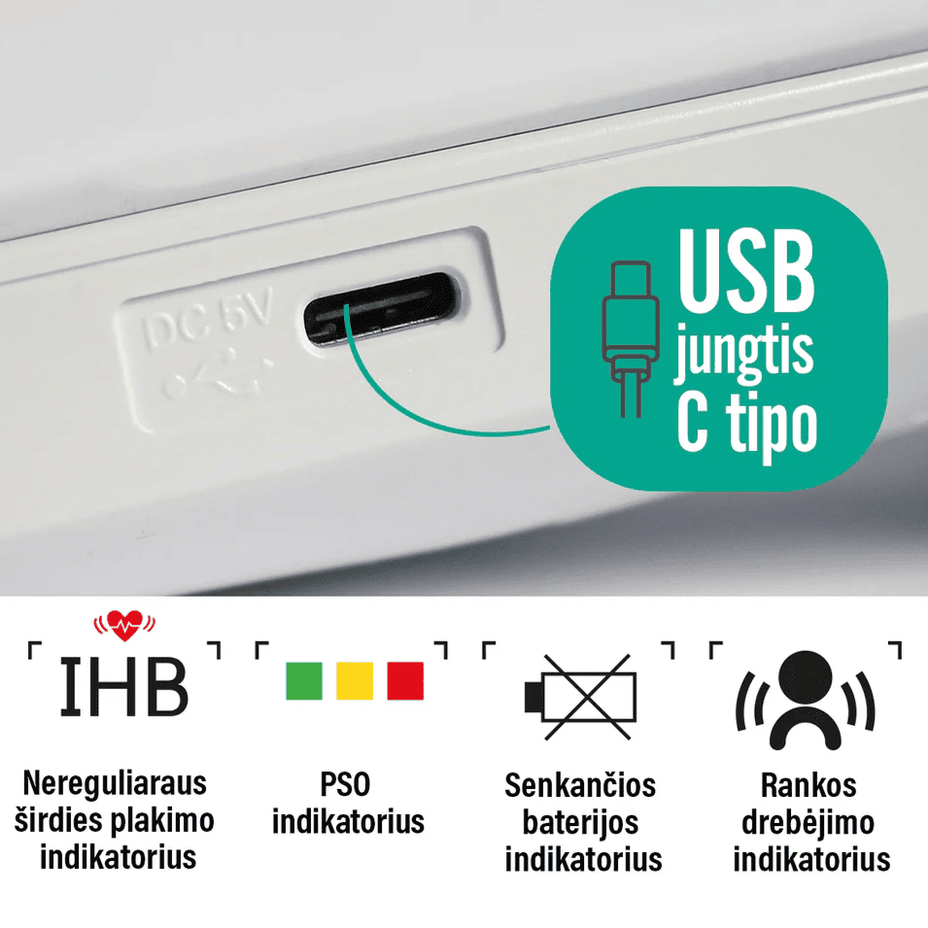 EVOLU Automatic kraujospūdžio matuoklis DBP-6177, 1vnt