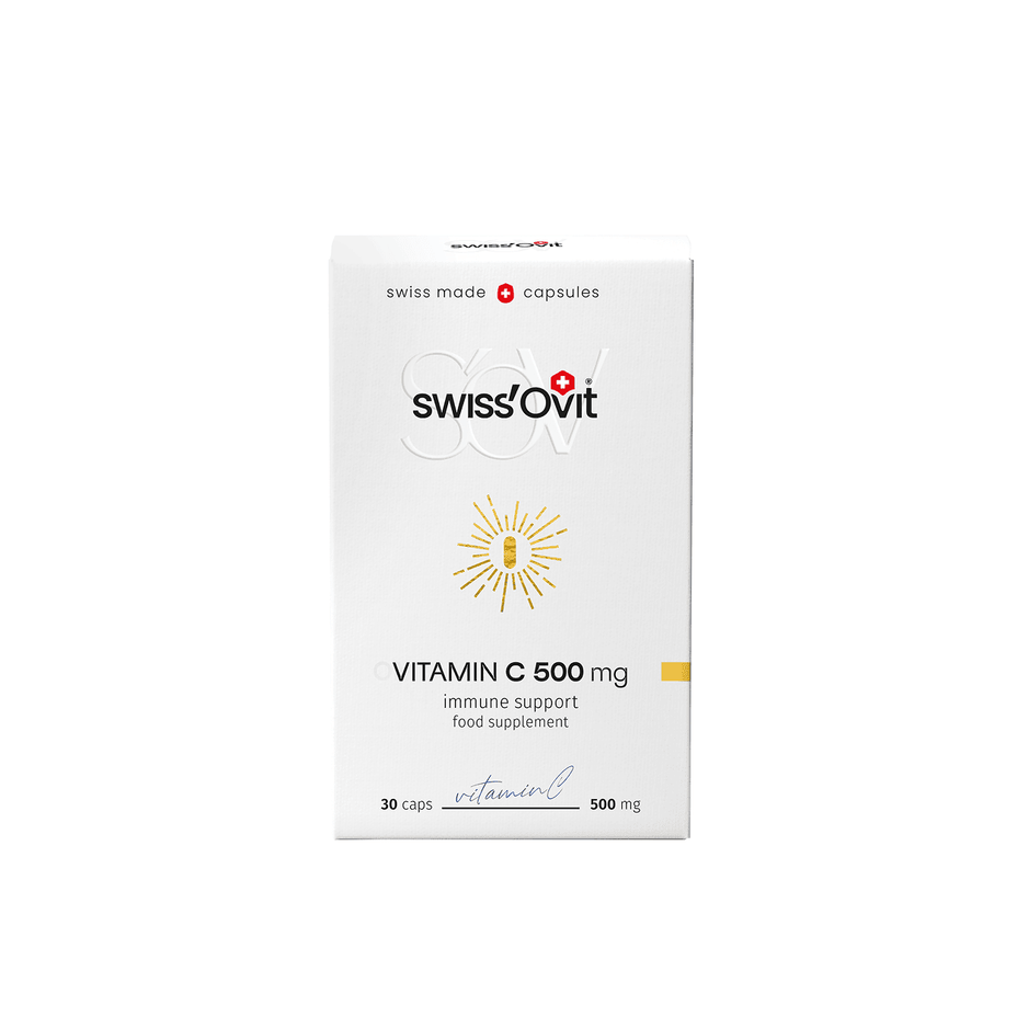 SwissOvit Vitaminas C 500mg, 30 kapsulių