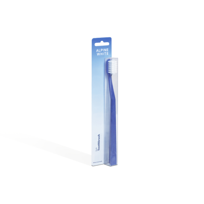 Alpine White, Soft Toothbrush Švelnus dantų šepetėlis, 1vnt