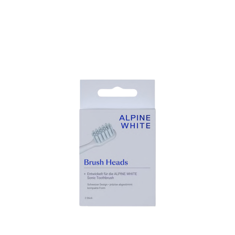 Alpine White, Sonic Toothbrush Replacement Heads Keičiamos galvutės dantų šepetėliui, 2vnt