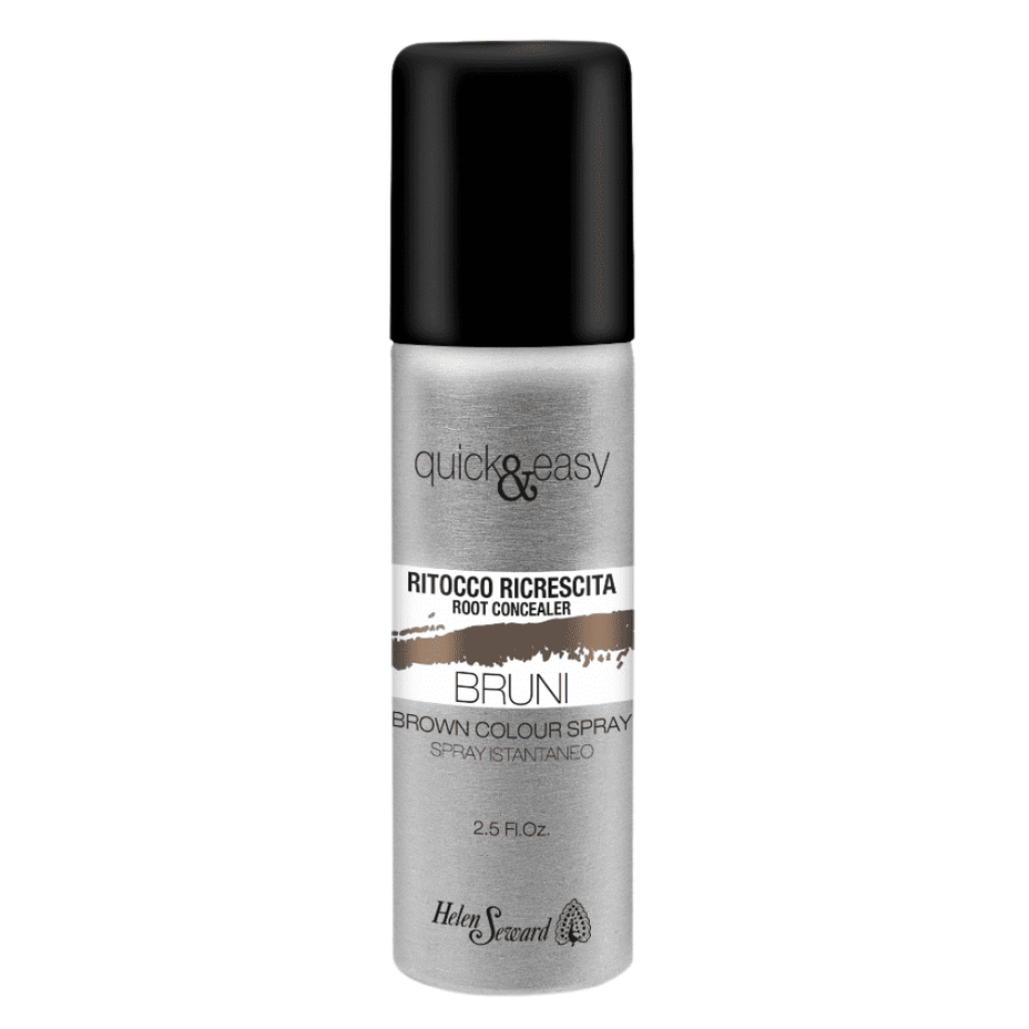 HELEN SEWARD Quick&Easy plaukų šaknis maskuojantis purškiklis ( tamsiai rudos spalvos), 75ml