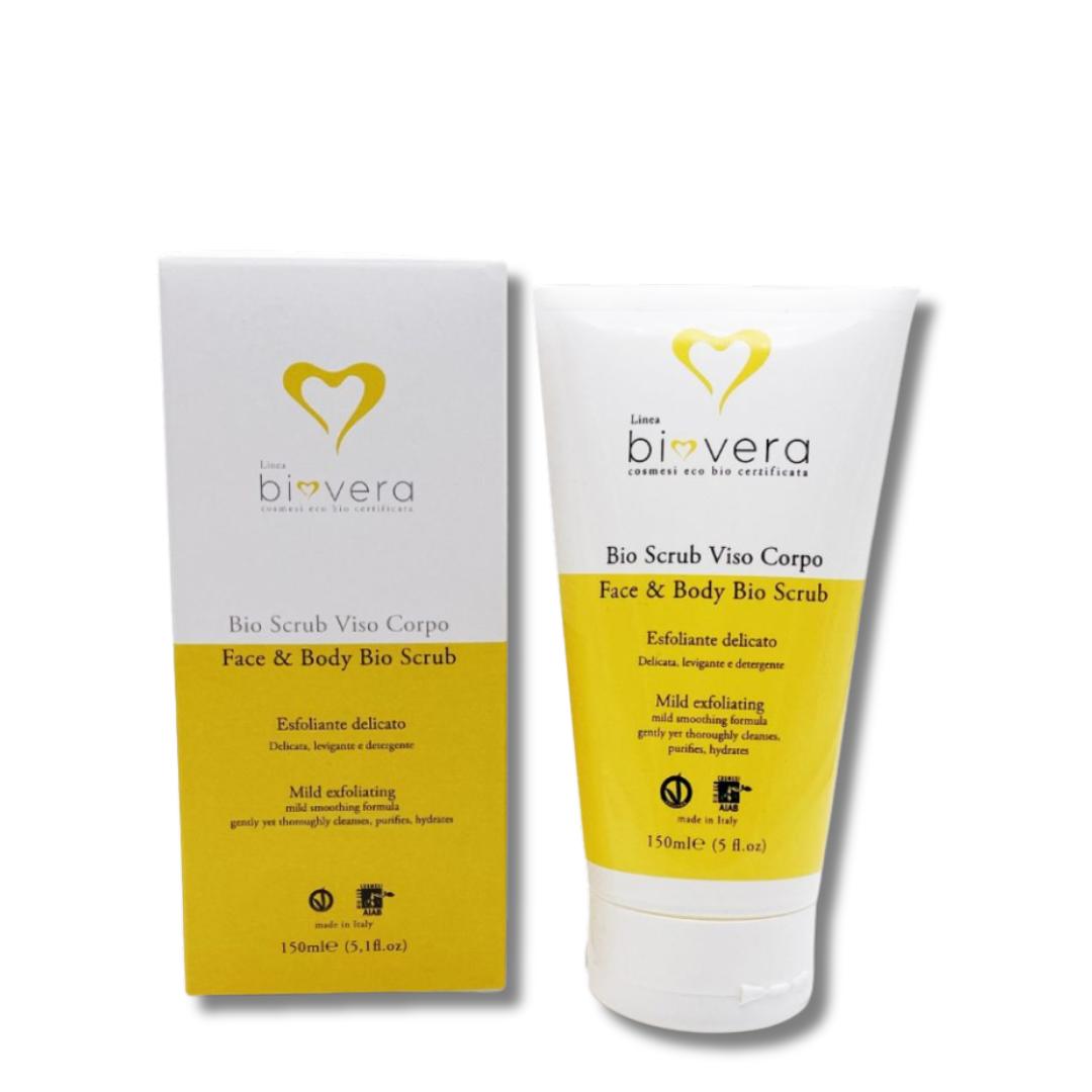 COSMOFARMA , ekologiškas švelnus veido ir kūno šveitiklis BIO VERA,  150ml