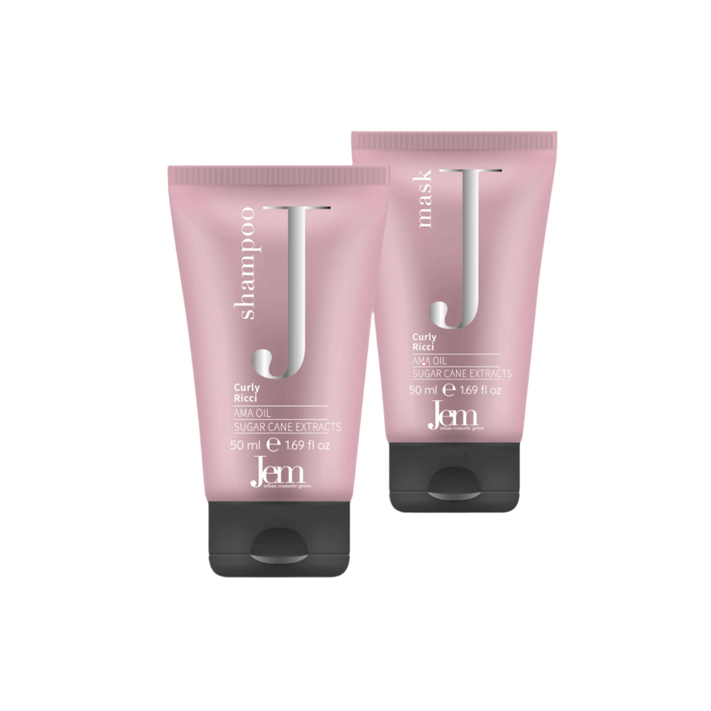 JEM CURLY rinkinys šampūnas ir kaukė, 2x50 ml