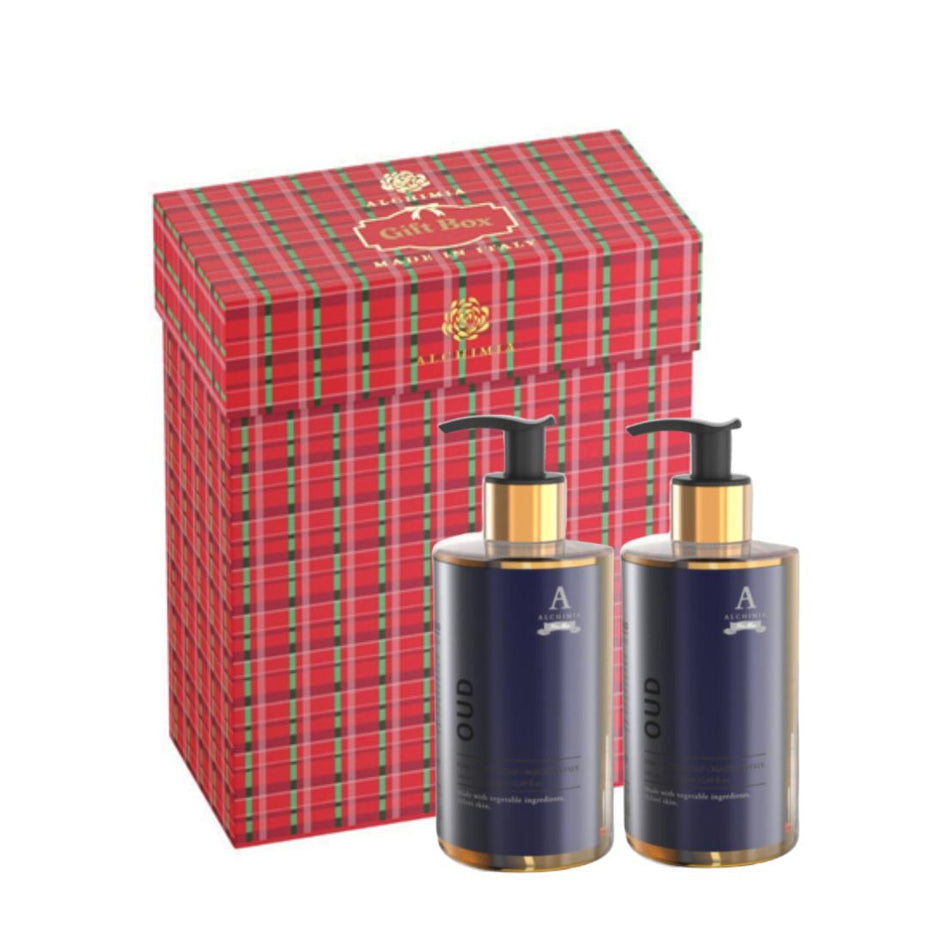 ALCHIMIA, dovaninis kūno priežiūros rinkinys OUD, 340ml + 340ml