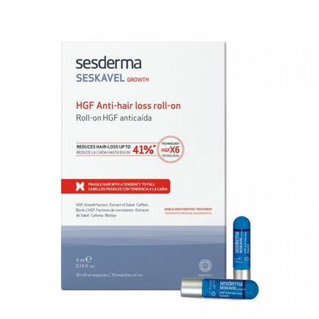 SESDERMA, seskavel hgf rutulinės ampulės nuo plaukų slinkimo, 30x4 ml