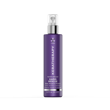 KERATHERAPY, keratin Infused Rapid Rescue purškiklis su keratinu pažeistiems plaukams, 125 ml