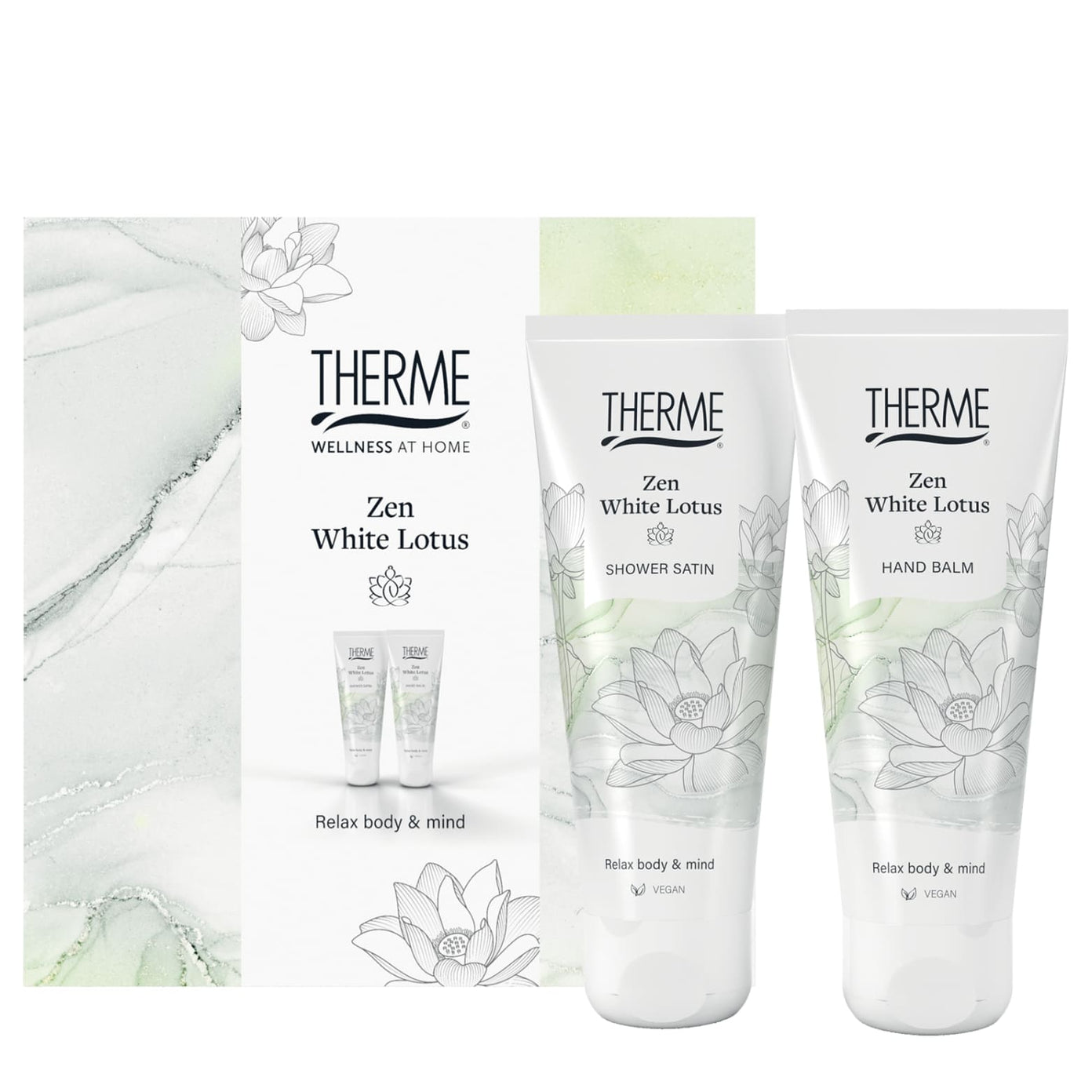 THERME, zen white lotus šventinis rinkinys