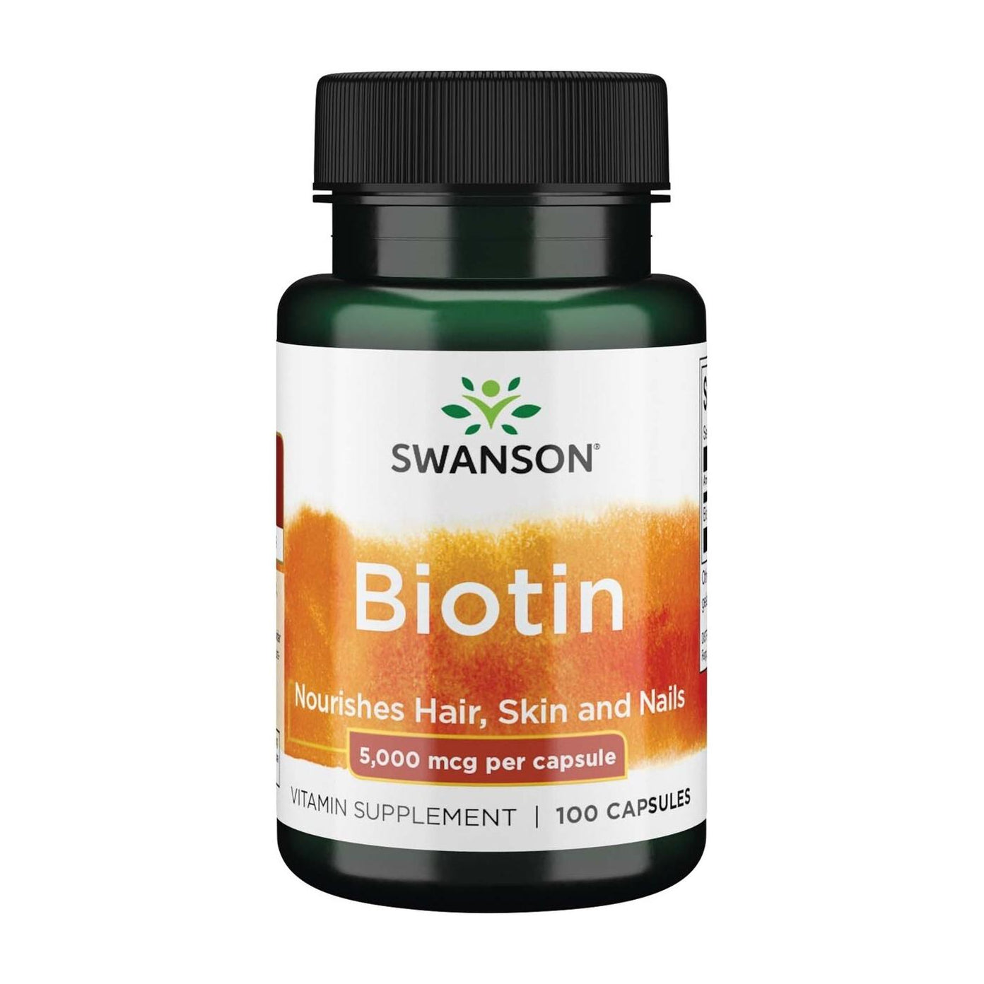 SWANSON, Biotinas, 5000mcg, 100 kaps.
