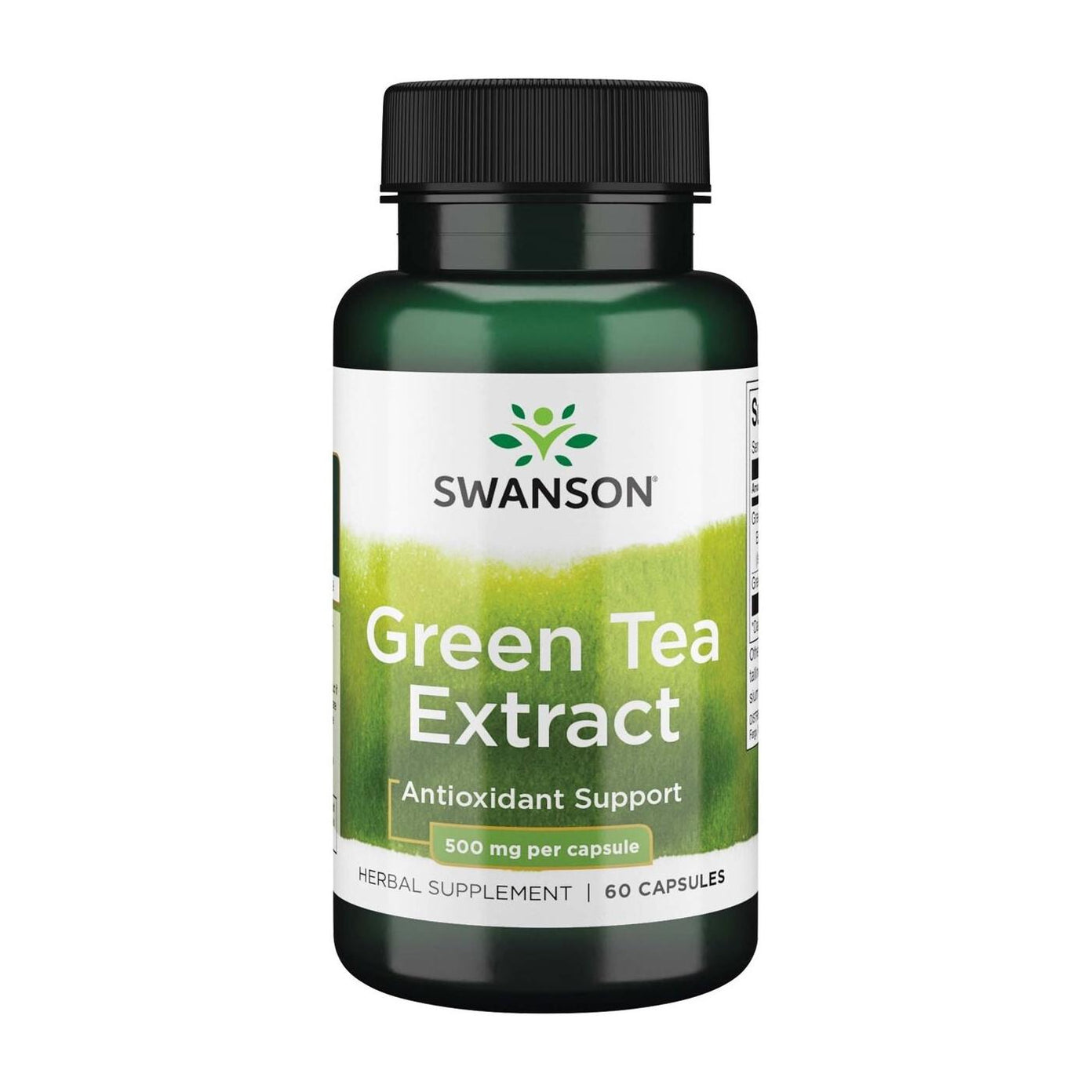 SWANSON, Žaliosios arbatos ekstraktas, 500mg, 60 kaps.