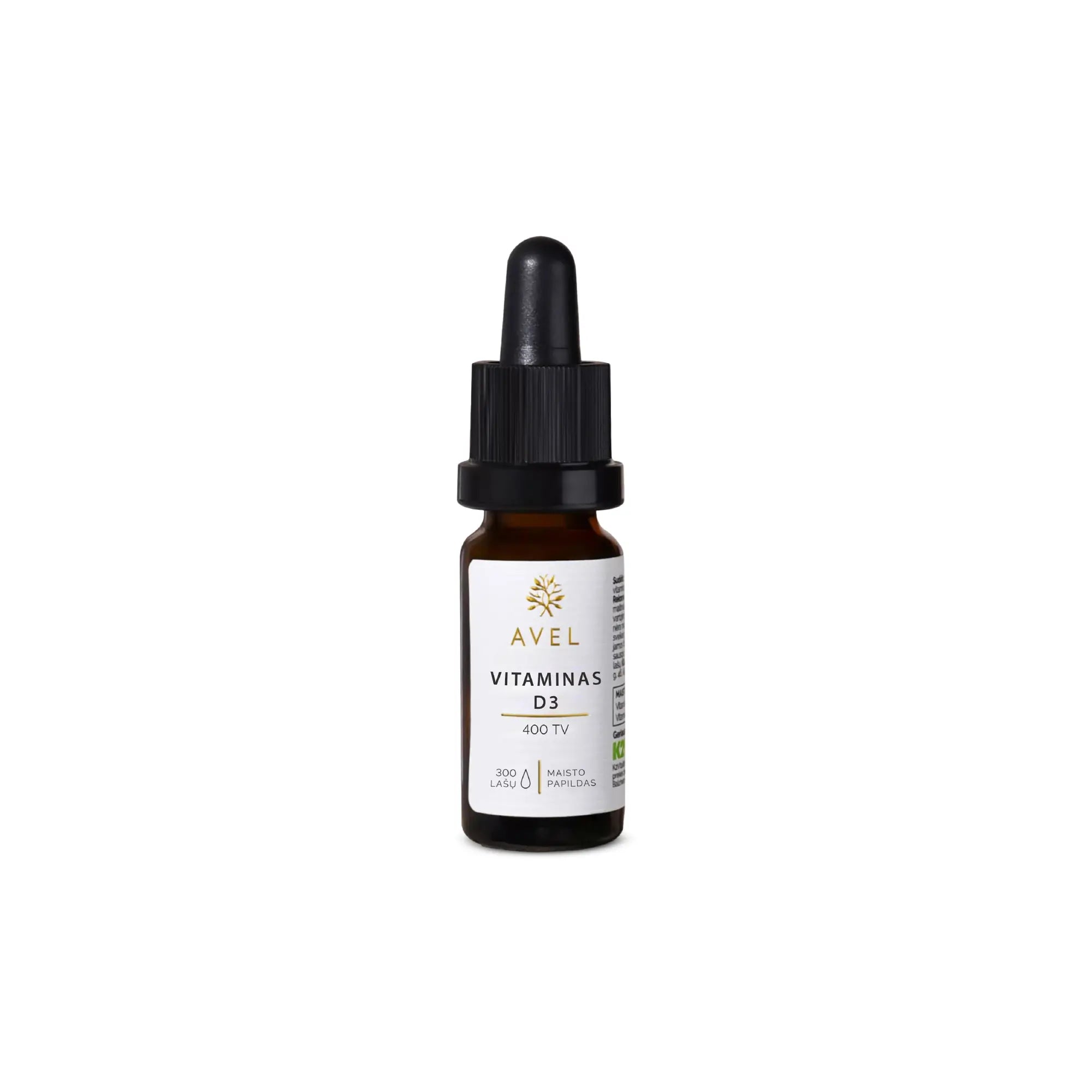 AVEL vitaminas D3 400 TV, 10 ml