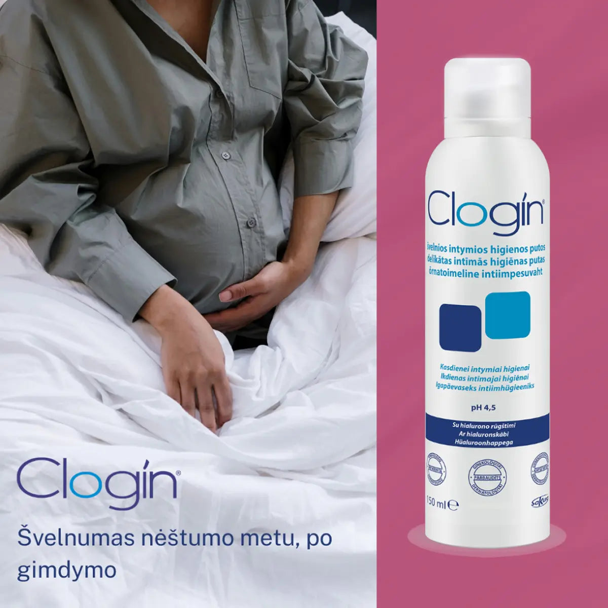 CLOGIN intymios higienos putos PH 4,5, 150 ml
