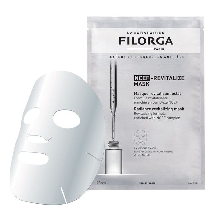 FILORGA lakštinė veido kaukė skaistumo stokojančiai odai NCEF-REVITALIZE MASK, 1 vnt.