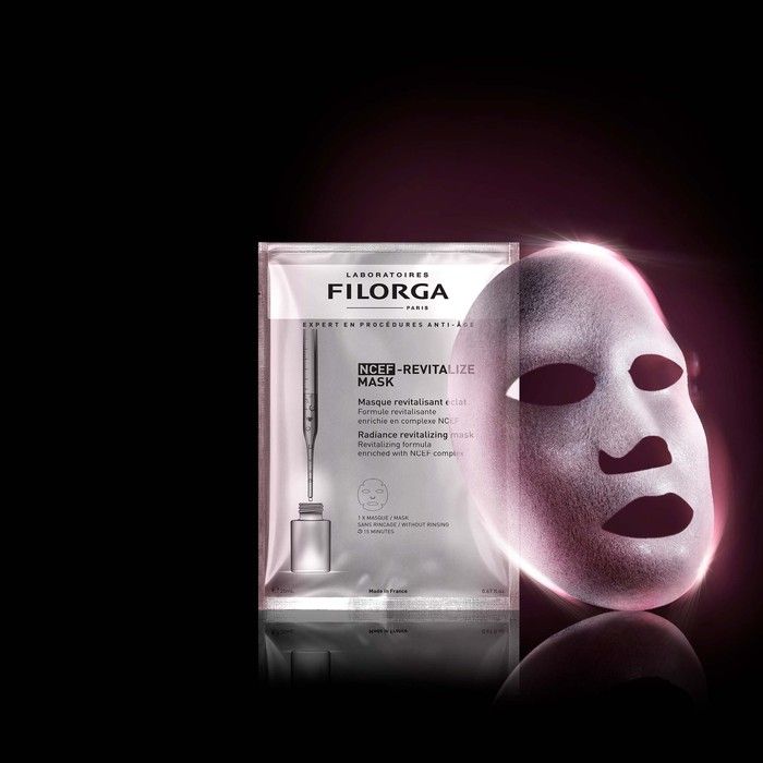FILORGA lakštinė veido kaukė skaistumo stokojančiai odai NCEF-REVITALIZE MASK, 1 vnt.