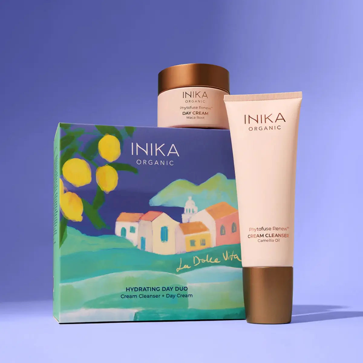 INIKA Organic Hydrating day skin duo dovanų rinkinys, 1 vnt.