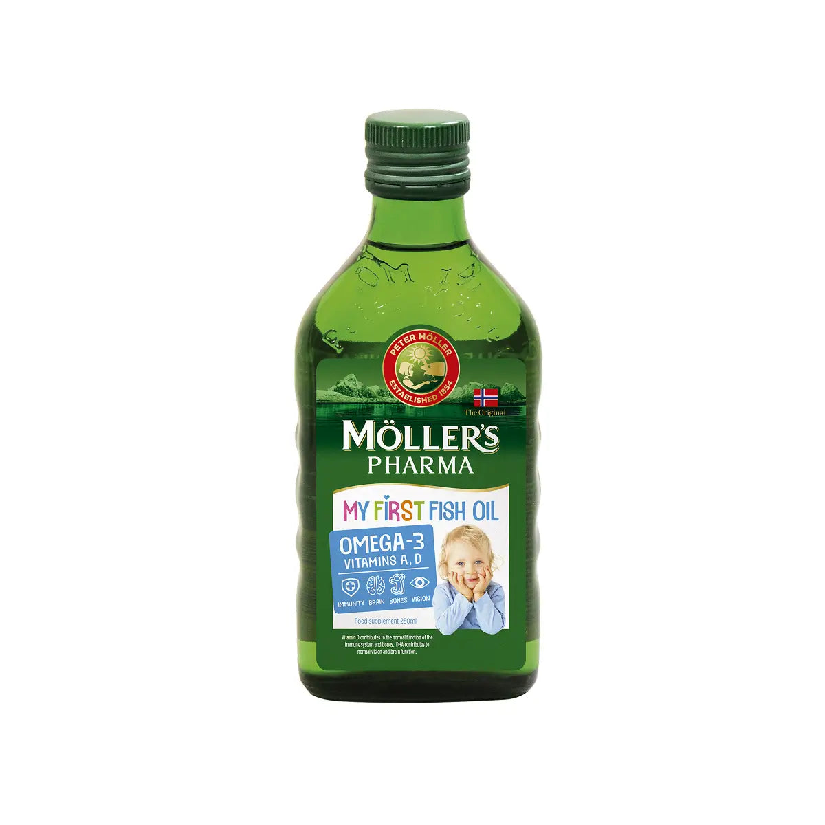 MOLLER'S žuvų taukai BABY, 250 ml