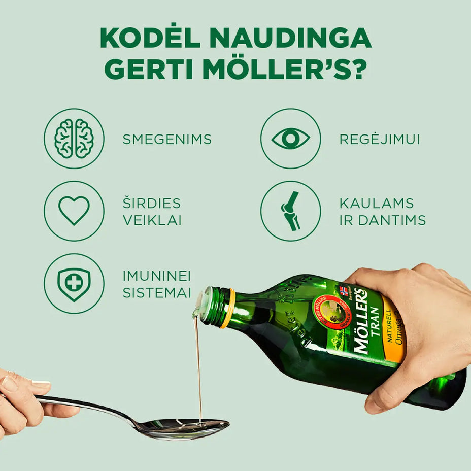 MOLLER'S žuvų taukai, 250 ml