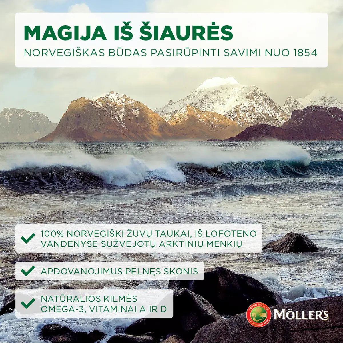 MOLLER'S žuvų taukai, 250 ml