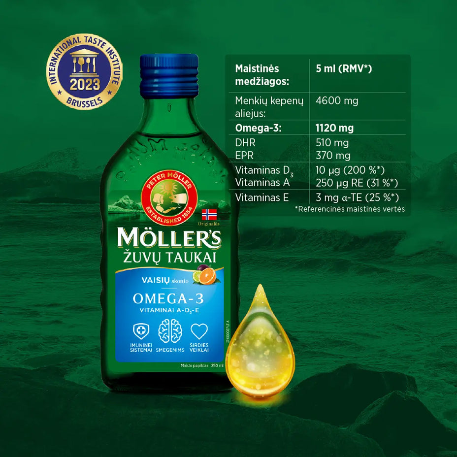 MOLLER'S žuvų taukai, 250 ml