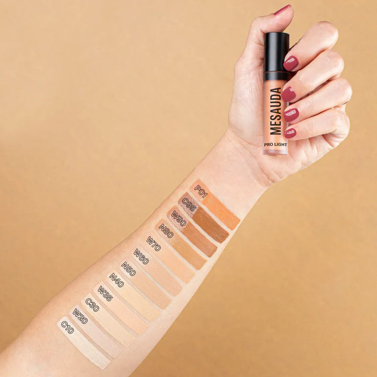 Mesauda drėkinamasis maskuoklis PRO LIGHT CONCEALER, 4 ml