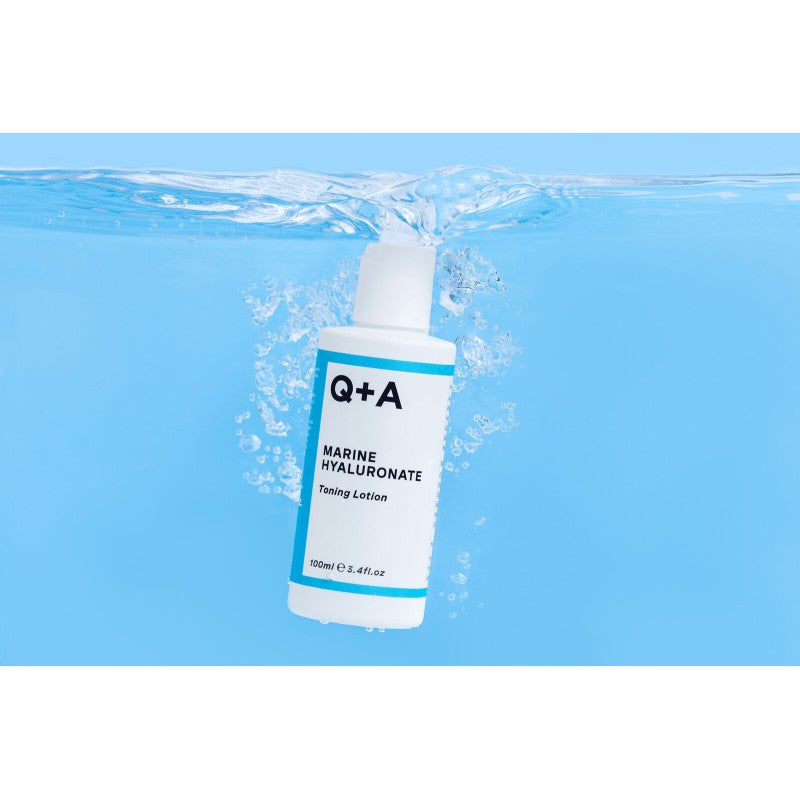Q+A, Marine Hyaluronate Toning Lotion Drėkinamasis veido tonikas, 100ml