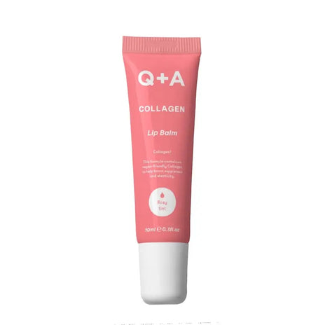 Q+A, Collagen Tinted Smoothing Lip Balm Lūpų balzamas su kolagenu, 10ml