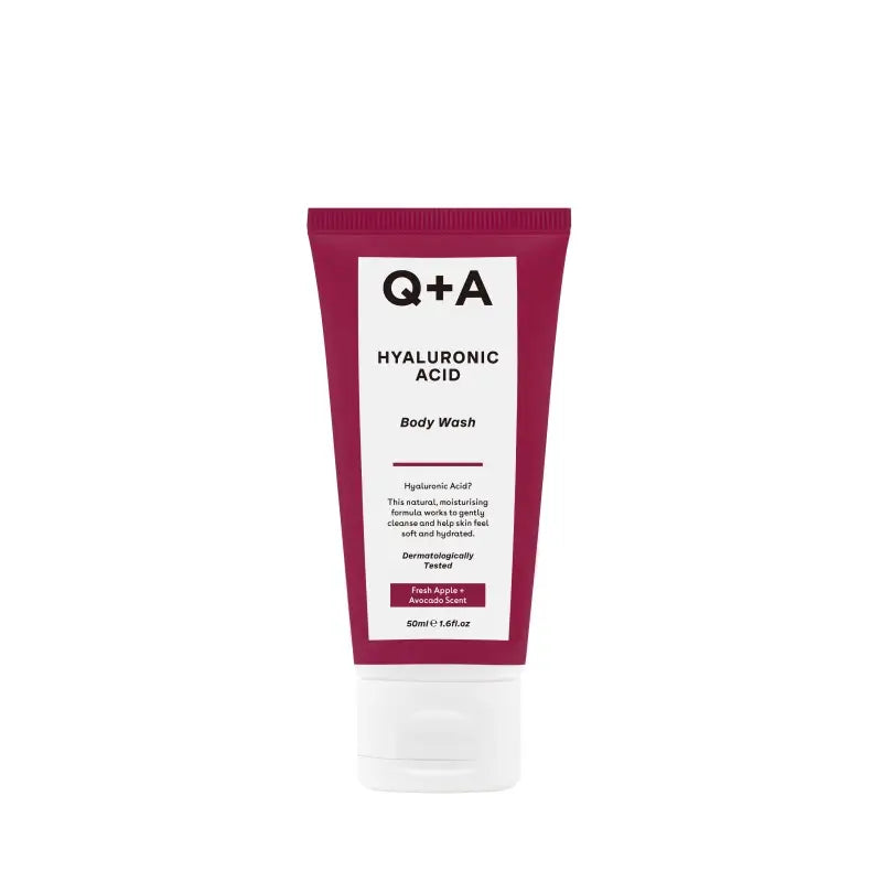 Q+A, Hyaluronic Acid Body Wash Kūno prausiklis su hialurono rūgštimi, 50ml