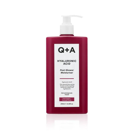 Q+A, Hyaluronic Acid Post-Shower Moisturiser Drėkinamasis kūno kremas su hialurono rūgštimi, 250ml
