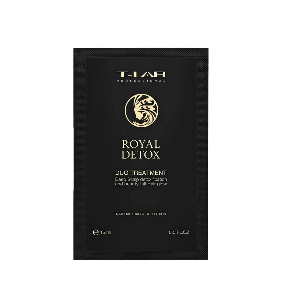 T-LAB Professional Kondicionierius - kaukė absoliučiai detoksikacijai, 15 ml mėginukas