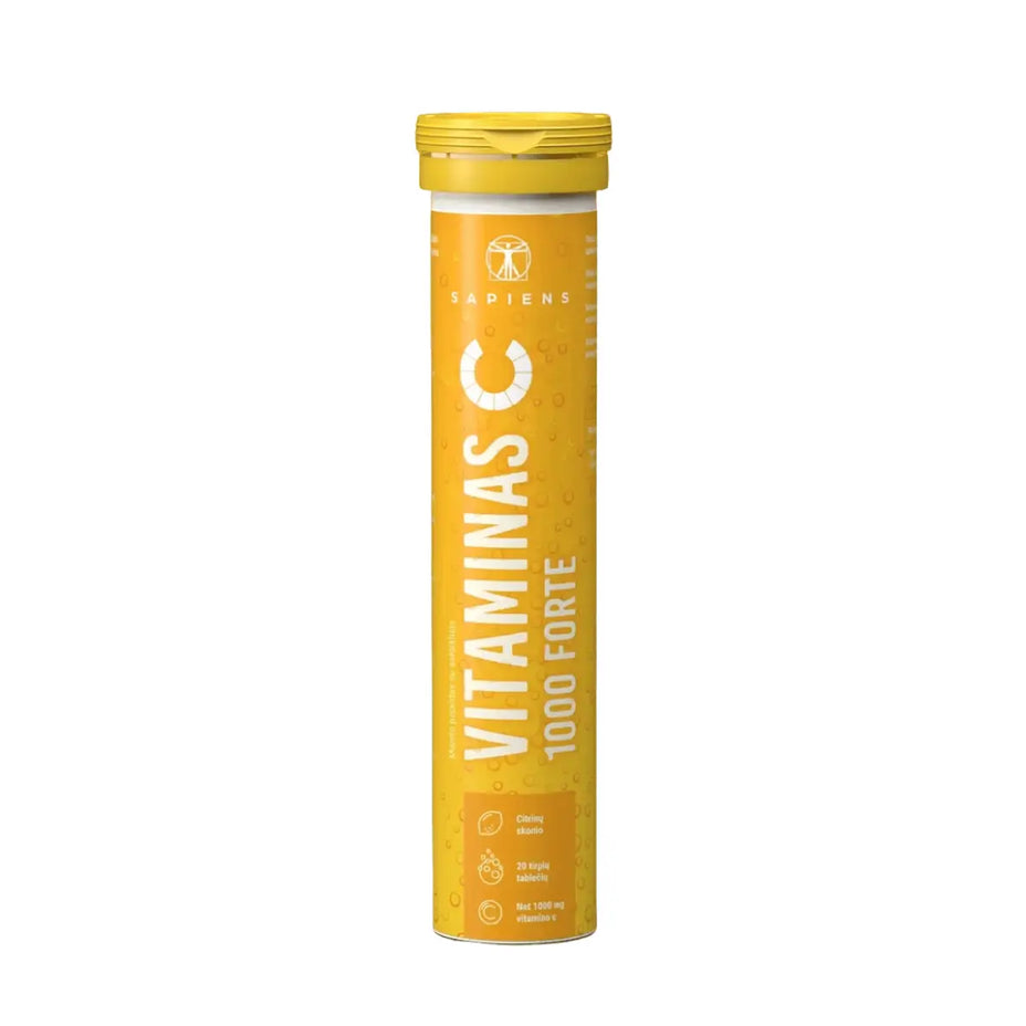 DOVANA: SAPIENS Vitaminas C 1000 Forte, 20 tirpių tablečių