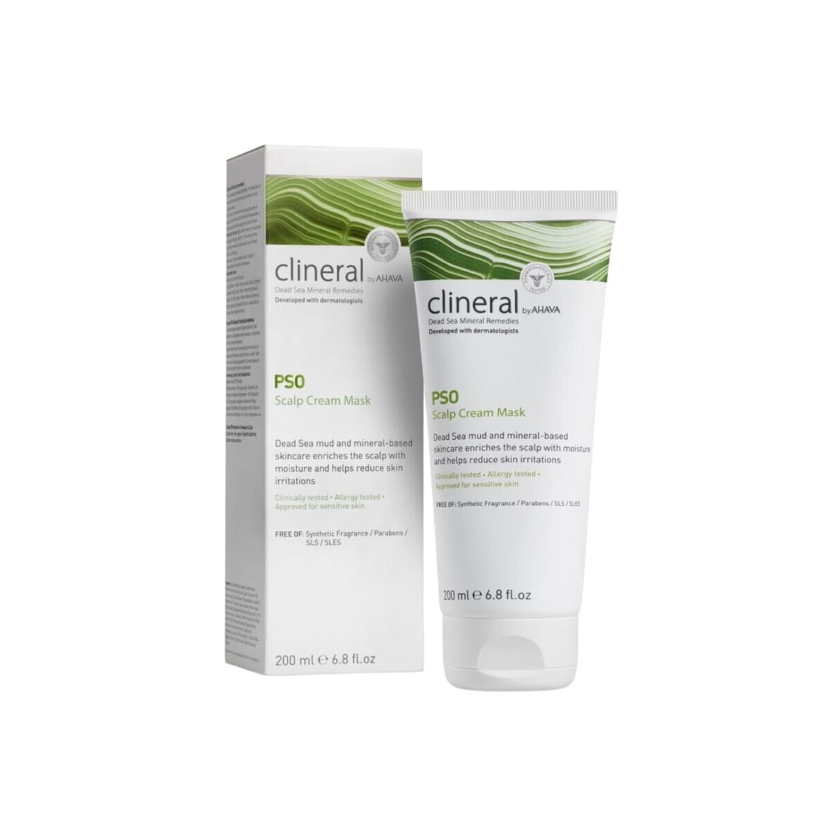 AHAVA CLINERAL PSO  kremas-kaukė galvos odai, 200 ml