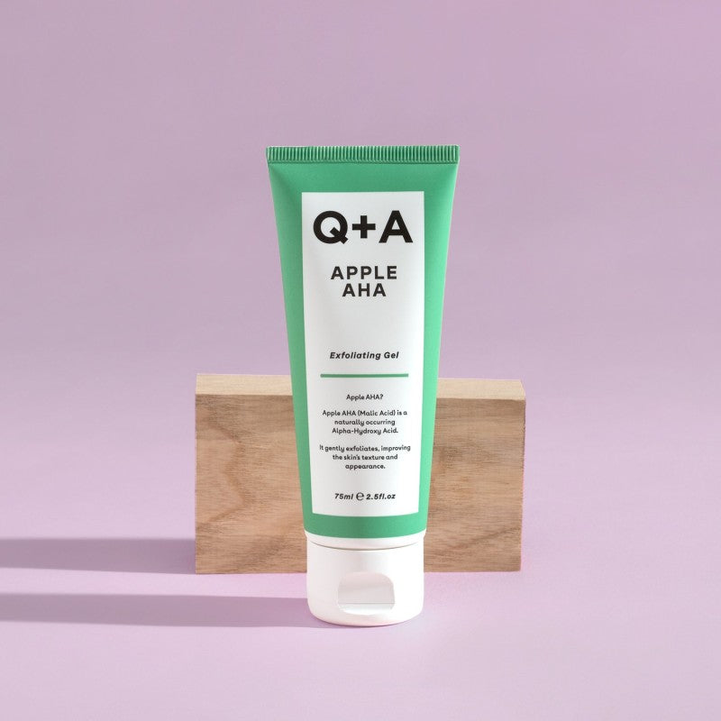Q+A, Apple AHA Exfoliating Gel Gelinis veido šveitiklis, 75ml