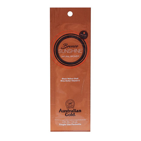 AUSTRALIAN GOLD BRONZE SUNSHINE kremas deginimuisi soliariume 15ml