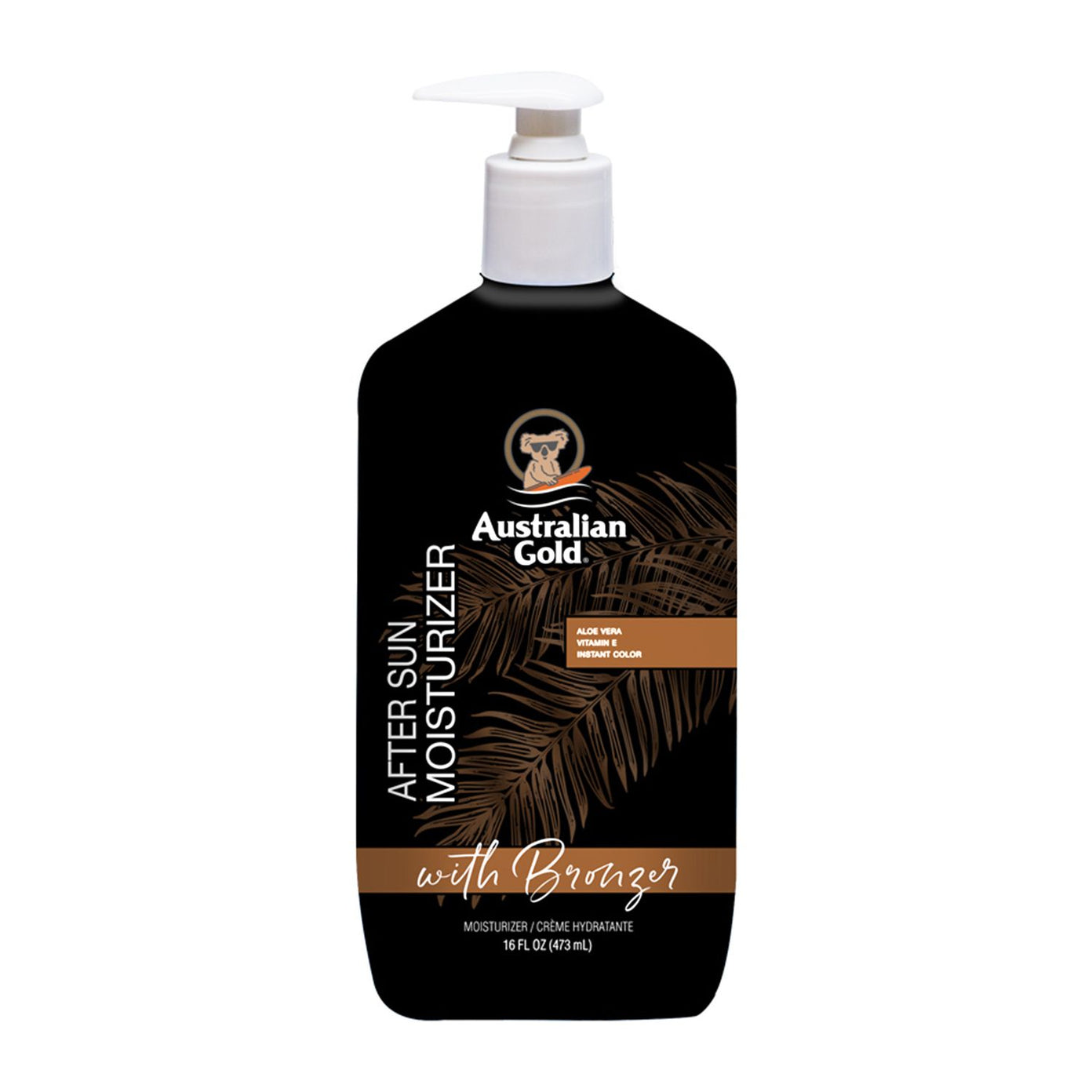 AUSTRALIAN GOLD drėkinantis pienelis su bronzantais po deginimosi 473 ml