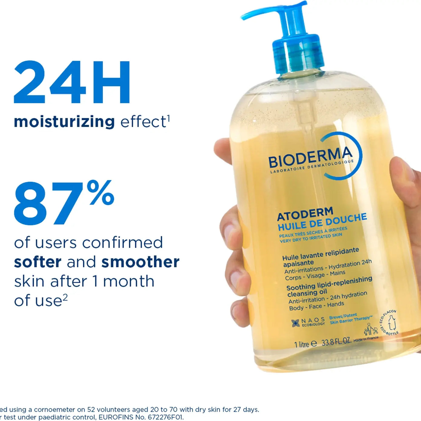 BIODERMA dušo aliejus ATODERM HUILE DE DOUCHE, 1 l