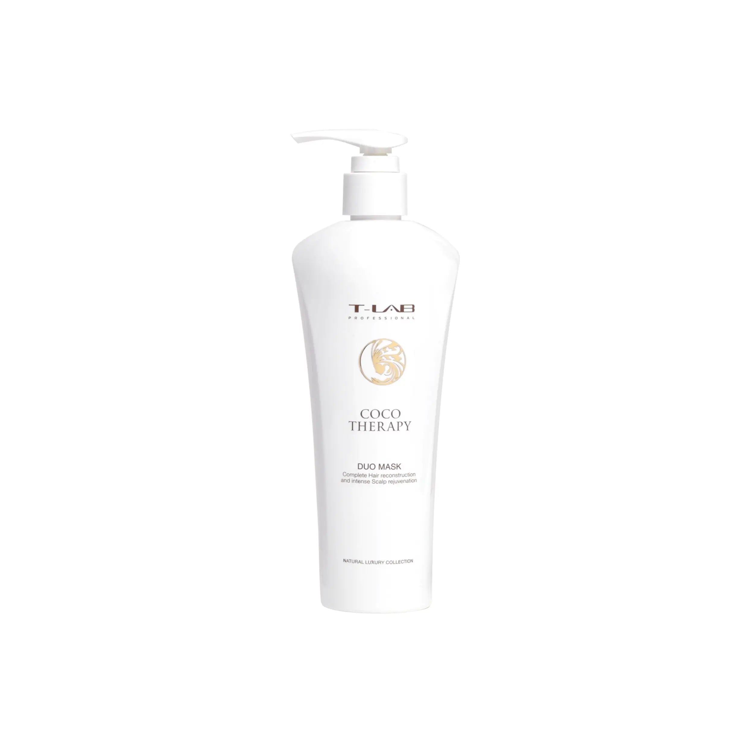 T-LAB Professional Coco Therapy Duo Mask Sausų ir pažeistų plaukų kaukė