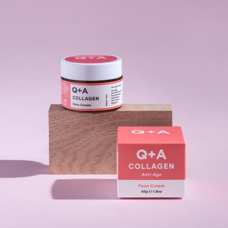 Q+A, Collagen Anti-Age Face Cream Veido kremas su kolagenu, 50g