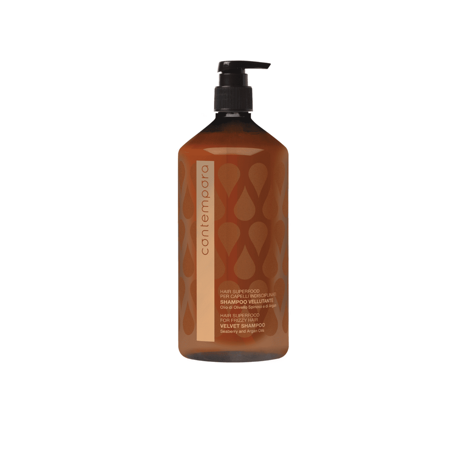 CONTEMPORA Šampūnas besipučiantiems plaukams Velvet, 1000 ml