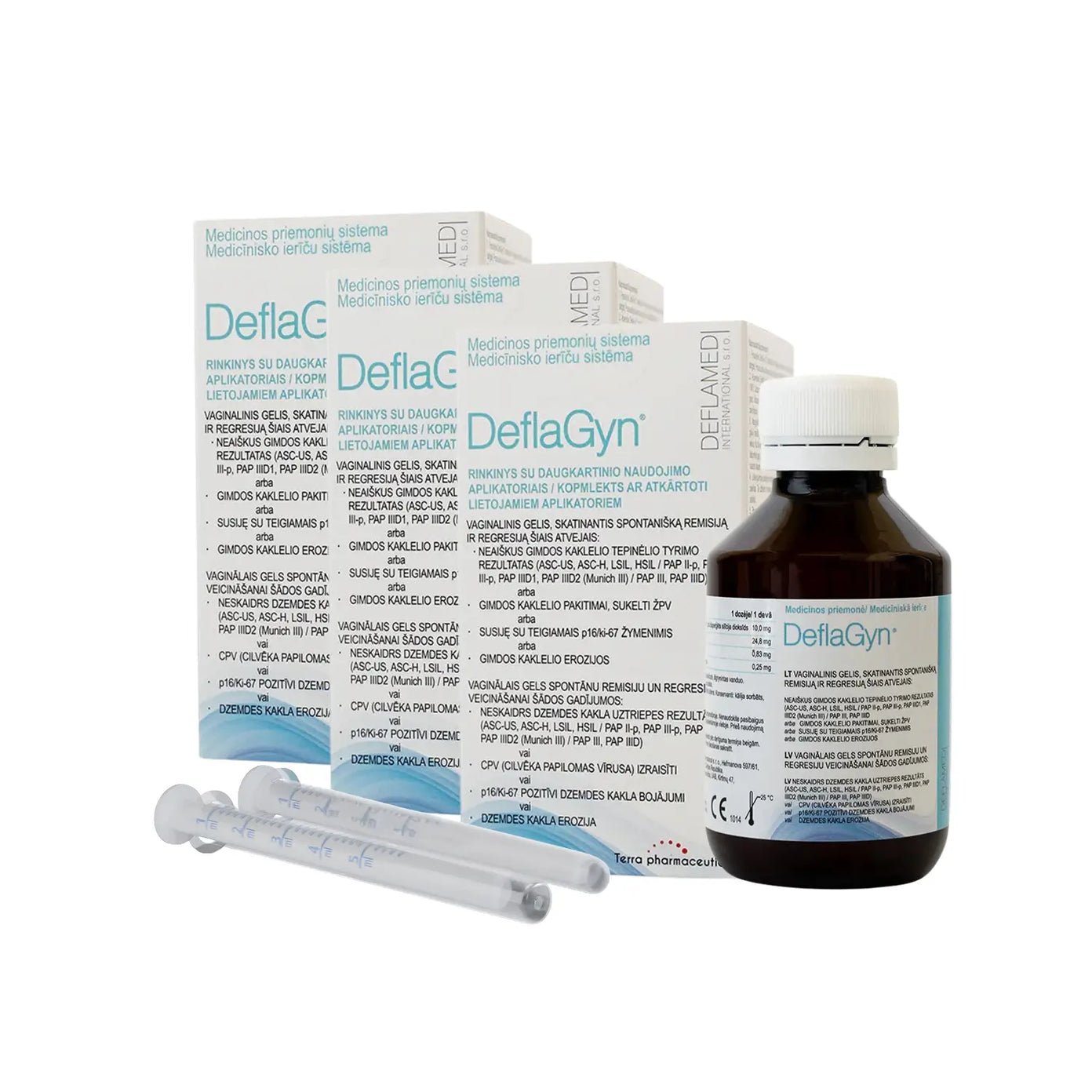 DeflaGyn vaginalinis gelis, 3 vnt, po 150 ml