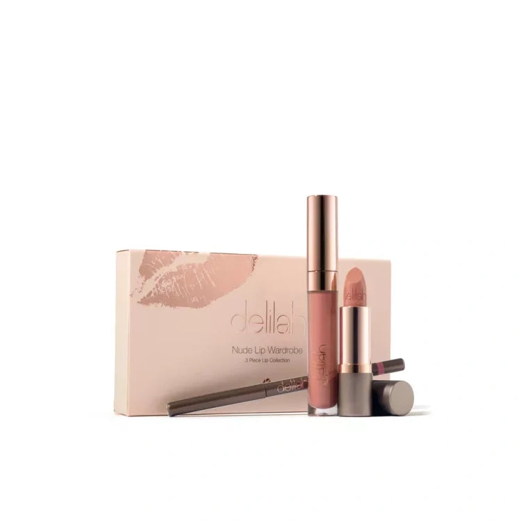 DELILAH 1NLW delilah NUDE LIP WARDROBE lūpų dažų rinkinys, 1vnt