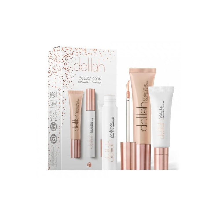 DELILAH Beauty Icons 3 Piece Hero Collection veido priežiūros rinkinys, 1vnt