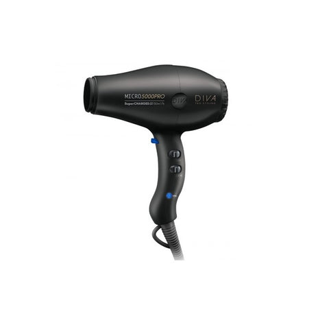 Diva Pro Styling Micro 5000 Pro Dryer Plaukų džiovintuvas Black