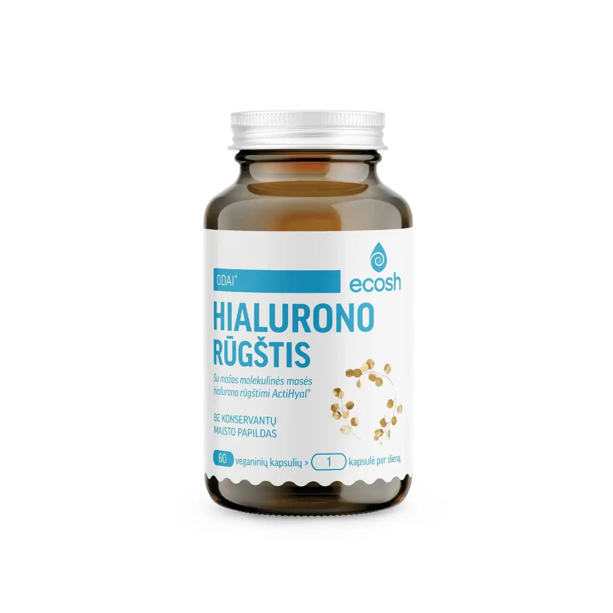 ECOSH Hialurono rūgštis su ActiHyal®, 250 mg, 60 kapsulių