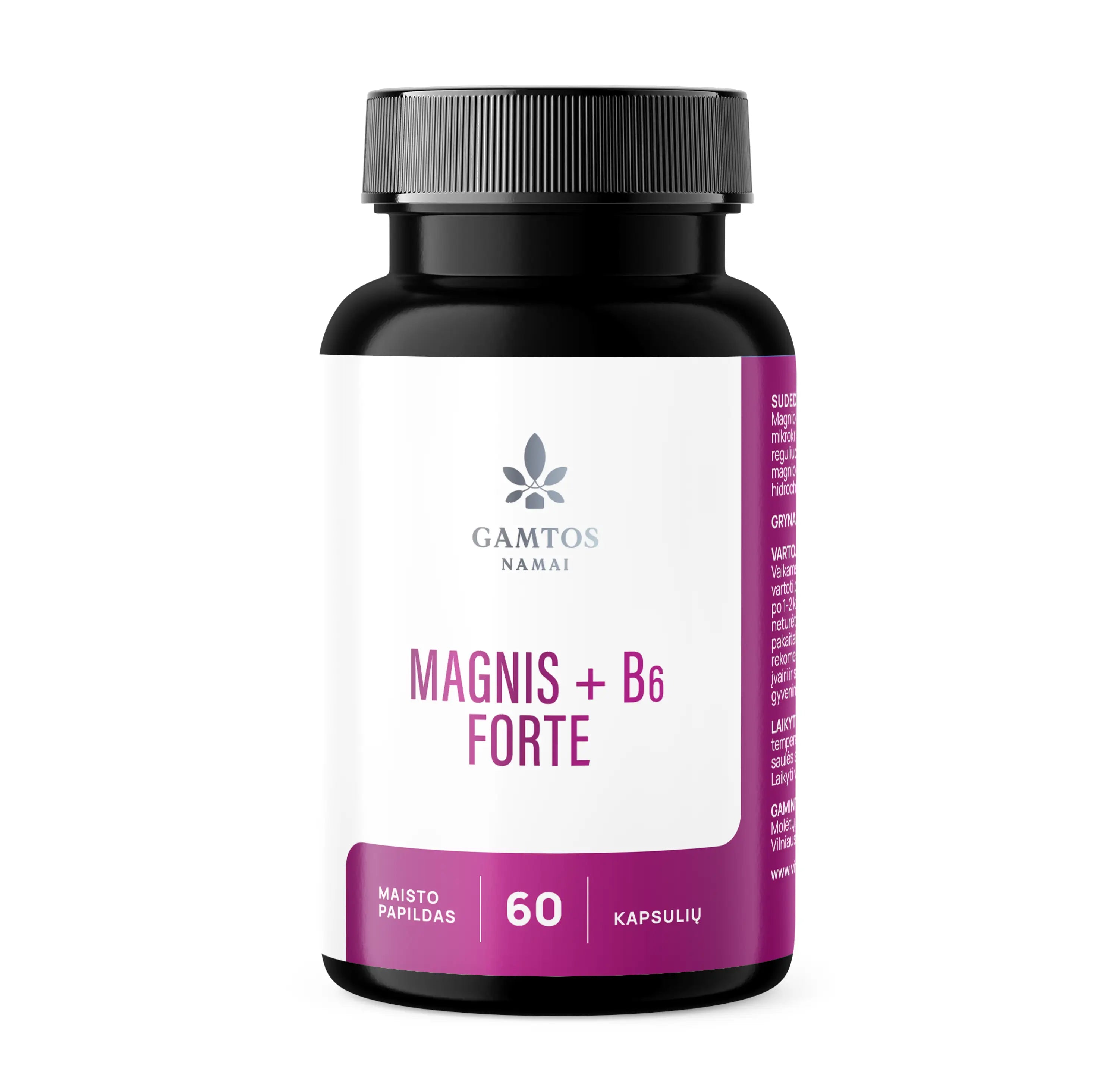 GAMTOS NAMAI, MAGNIS + B6 forte, 60 tablečių