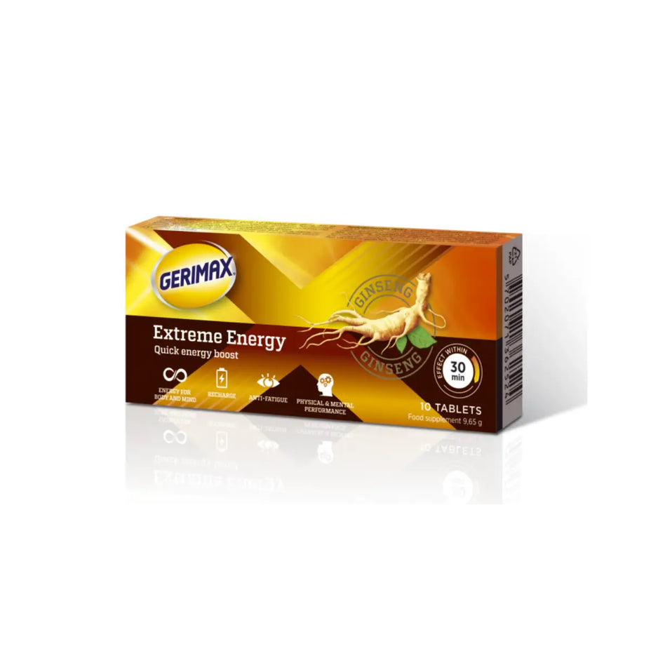GERIMAX EXTREME ENERGY, 10 tablečių