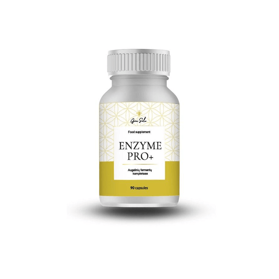 GRASOLE, ENZYME PRO+, 90 kapsulių